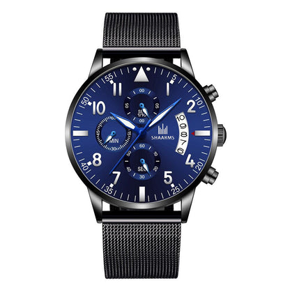 Concept Men's Mesh Strap Calendar Quartz Watch