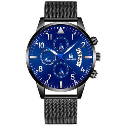 Concept Men's Mesh Strap Calendar Quartz Watch