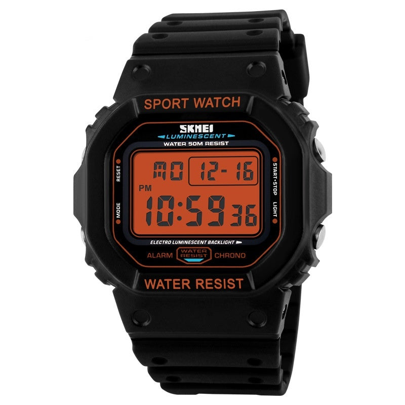 Skmei Factory Direct Sales New Waterproof Fashion Men's Sports Electronic Watch