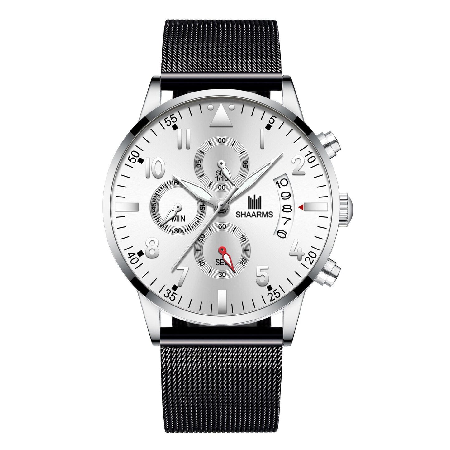 Concept Men's Mesh Strap Calendar Quartz Watch